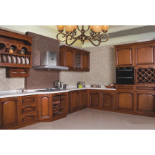 Cabinet de cuisine classique en bois massif